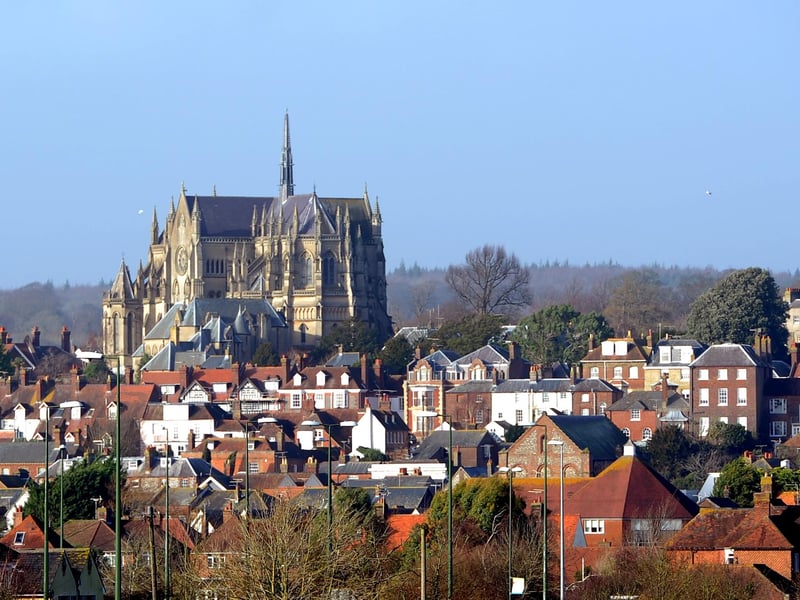 Just along the south coast is the pretty little town of Arundel which you can reach along the A27 or by train. As well as the fantastic castle and riverside walk, the town centre is a treat to visit in December with its pretty lights and quirky shops. Picture: Steve Cobb