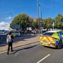 The man's death in Goldsmith Avenue is not being treated as suspicious and a file has been passed to the coroner. The road was closed yesterday afternoon (September 14).