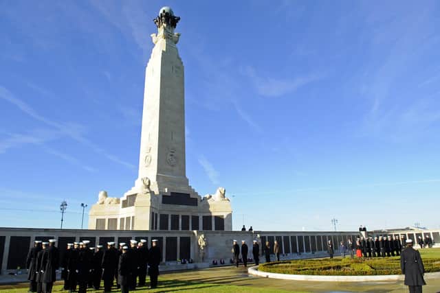 A previous service at the Portsmouth Naval Memorial on Southsea Common
Picture: Malcolm Wells (133084-9966)