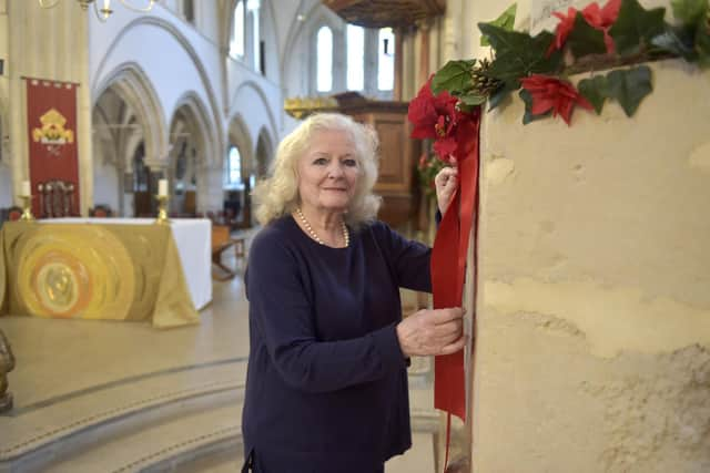 Rosemary Fairfax from Portsmouth, at Portsmouth Cathedral.
Picture: Sarah Standing (301222-7682)