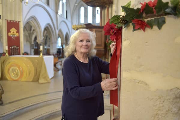 Rosemary Fairfax from Portsmouth, at Portsmouth Cathedral.
Picture: Sarah Standing (301222-7682)