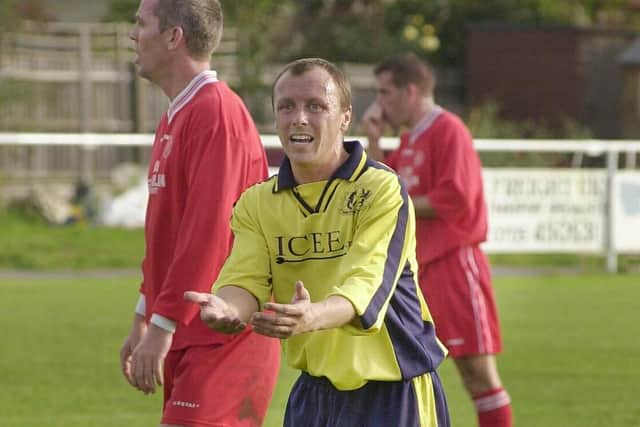 Calvin Hore had a spell as Moneyfields player-manager in 2003. Pic: Michael Scaddan.