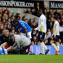Danny Webber suffered an ACL injury to his right knee at White Hart Lane - 16 days before Pompey's FA Cup semi-final with Spurs. Picture: Allan Hutchings