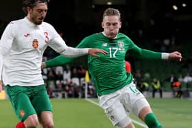 Ronan Curtis in action for the Republic of Ireland. Picture: PAUL FAITH/AFP/Getty Images