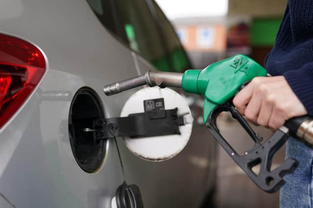 Petrol prices have reached a record high following Russia's invasion of Ukraine. Picture: Joe Giddens/PA Wire