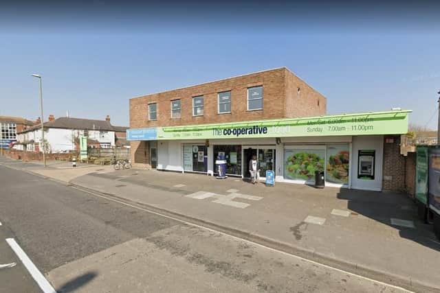 The man attacked a shopper at a Co-op store in Forton Road, Gosport. Picture: Google Street View.