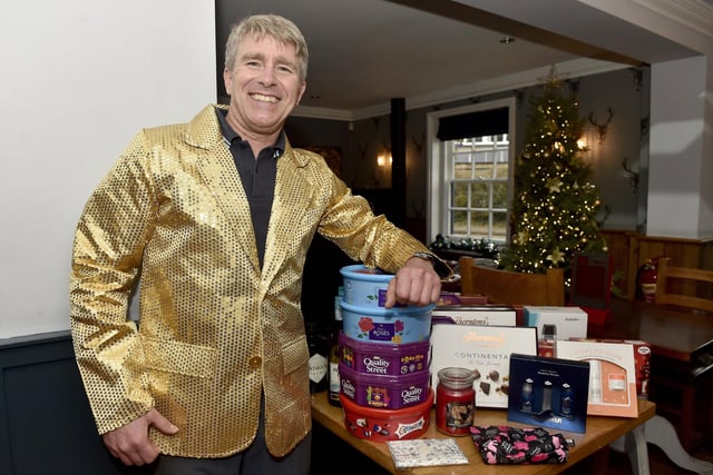 The annual Christmas lunch for OAPs at the White Hart pub in Denmead on Tuesday, December 5, 2023.
Pictured is: Joe Puttnam.
Picture: Sarah Standing (051223-3155)