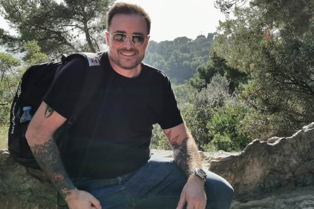 Dom Valente, owner of Razor Sharp Barbers in Miller Drive Fareham, has set up a makeshift food bank to help the community during the coronavirus pandemic