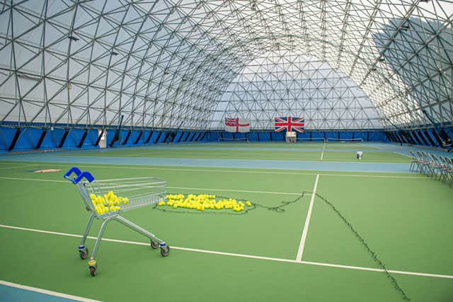 Uncertain future - an empty Portsmouth Tennis Academy centre. When will the players be allowed to return to the courts?  Picture: Habibur Rahman