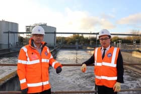 Alan Mak MP with Southern Water CEO Lawrence Gosden