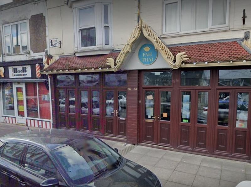 Fah Thai in Albert Road, Southsea, has a Google rating of 4.5 from 277 reviews.