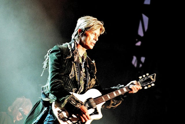 David Bowie at the Isle of Wight Festival on June 13, 2004