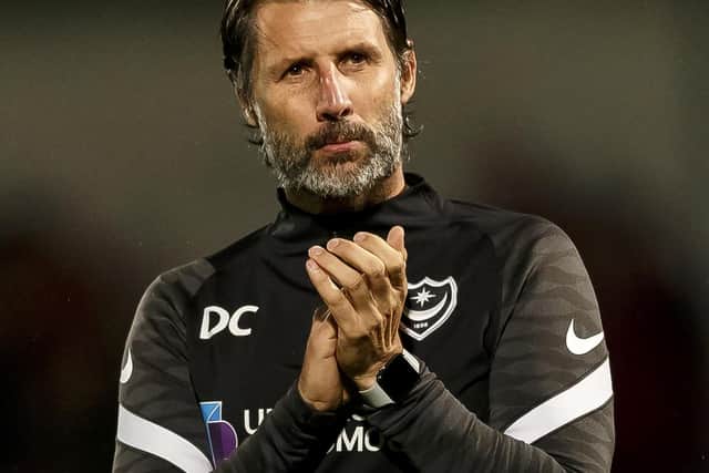 Pompey boss Danny Cowley (Photo by Daniel Chesterton/phcimages.com)