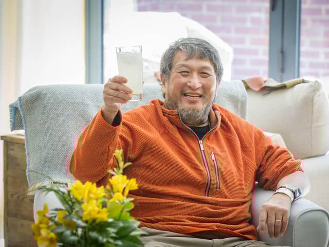 Ex-Royal Navy sailor, Basil Song who spent five weeks on a ventilator with Covid-19 has recovered and has returned home 
Picture: Habibur Rahman