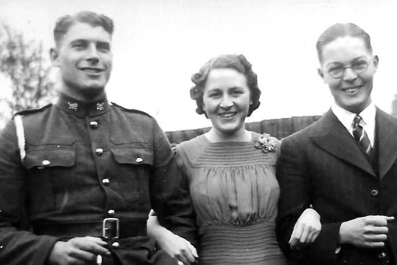 Taken after a wedding St Andrews Church, Farlington in 1941. Can anyone recognise these people?
