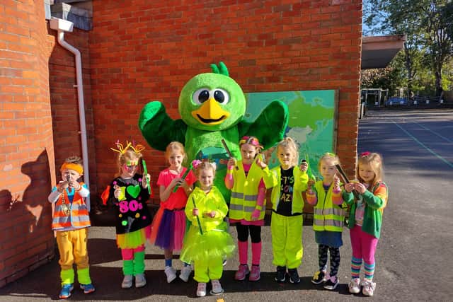 Fairfield Infant School has held a road safety day and welcomed Basil the Bird