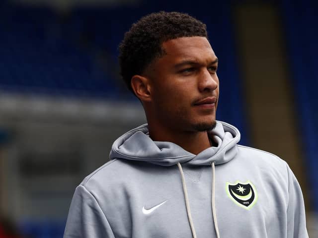 Pompey’s Ibane Bowat.