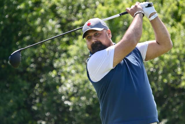 Rowlands Castle's Colin Roope playing for Hampshire against Kent in the South Division match in the South East League at Hockley GC two months ago. Picture: Andrew Griffin