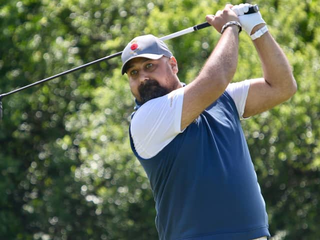 Rowlands Castle's Colin Roope playing for Hampshire against Kent in the South Division match in the South East League at Hockley GC two months ago. Picture: Andrew Griffin