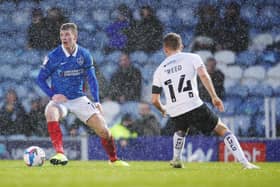 Gaffer for a Day, Mark Harvey, named Andy Cannon as his man of the match against Peterborough. Picture: Joe Pepler
