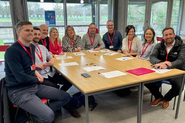 Goal 17 mentors visiting local school