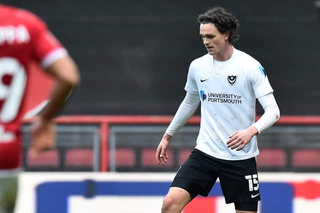 Rasmus Nicolaisen was substituted at half-time in Pompey's 2-1FA Cup defeat at Bristol City.  PictureL Graham Hunt