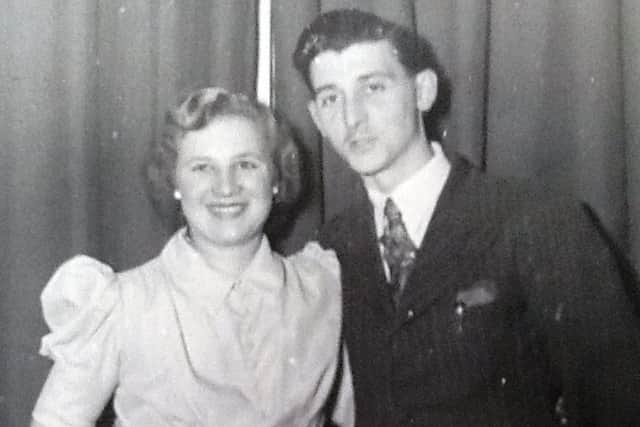 June and Stan Bettesworth when they were courting prior to their wedding in 1950.