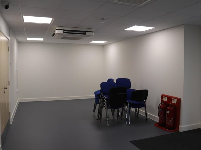 The Border Control Post at Portsmouth International Port, which has been described as a "white elephant" by councillor Gerald Vernon-Jackson. Port director Mike Sellers said roughly half of the building will not be used, as it was built under previous border control specifications.
