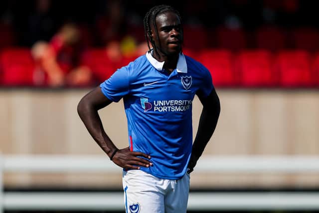 Pompey midfielder Jay Mingi has been interesting Wrexham, but Danny Cowley insists he is staying put for now. Picture: Rogan/JMP