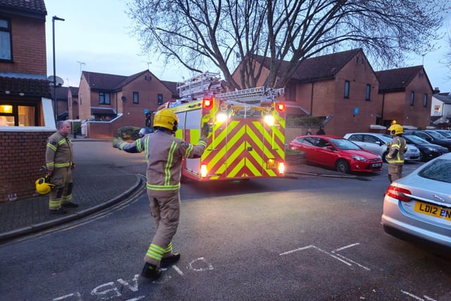 Firefighters at Manor Infant School