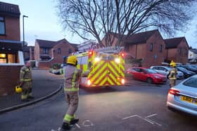 Firefighters at Manor Infant School