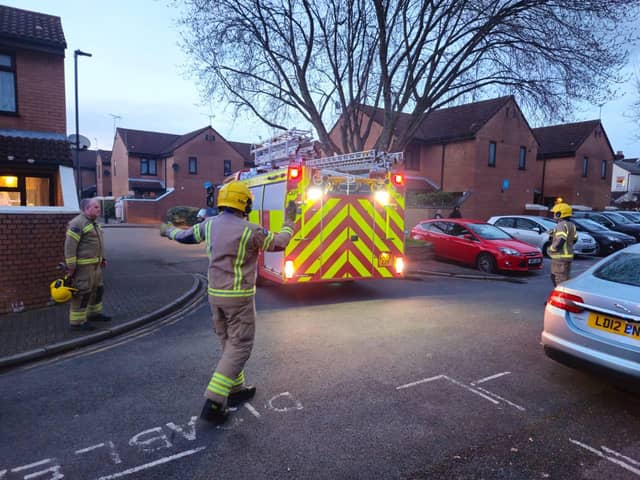 Firefighters at Manor Infant School