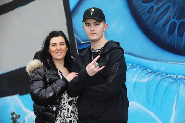 Jack Davies, 17, and his mum Katie Davies, 37
Picture: Sam Stephenson
