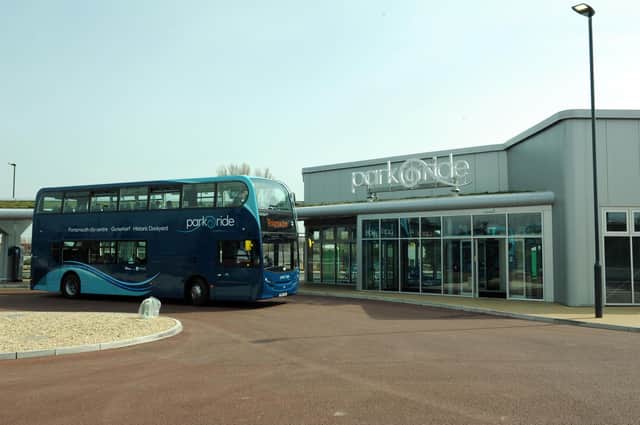 Portsmouth Park and Ride at Tipner. 
Picture: Paul Jacobs (141038-9)