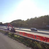 Police were called to a crash on the M27 this morning. Picture: Google Maps.