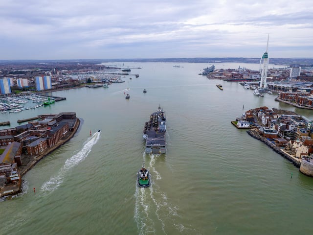 ITS San Giorgio entering Portsmouth Harbour
Photos by Alex Shute
