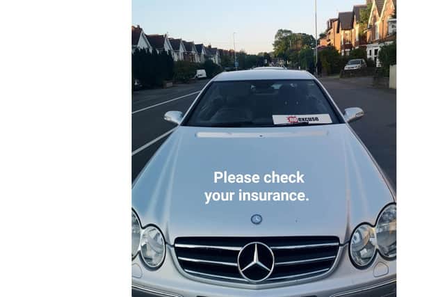 The vehicle was seized earlier this week. Picture: Dorset Police No Excuse