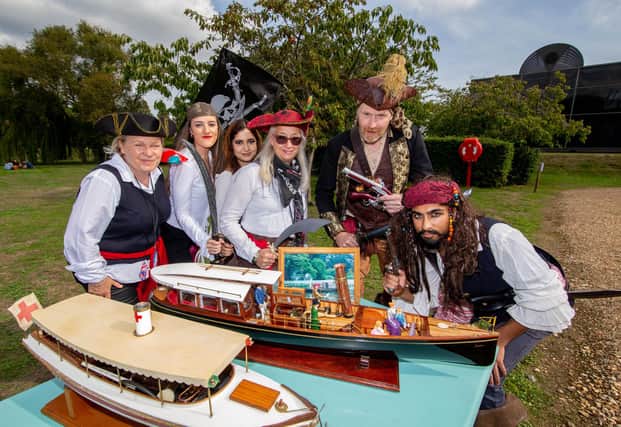 The Lakeside management team dressed as pirates Picture: Habibur Rahman