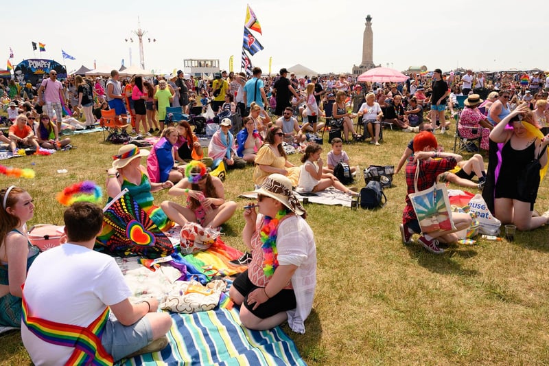 Pictured is: People attending Portsmouth Pride on Southsea Common.
Picture: Keith Woodland