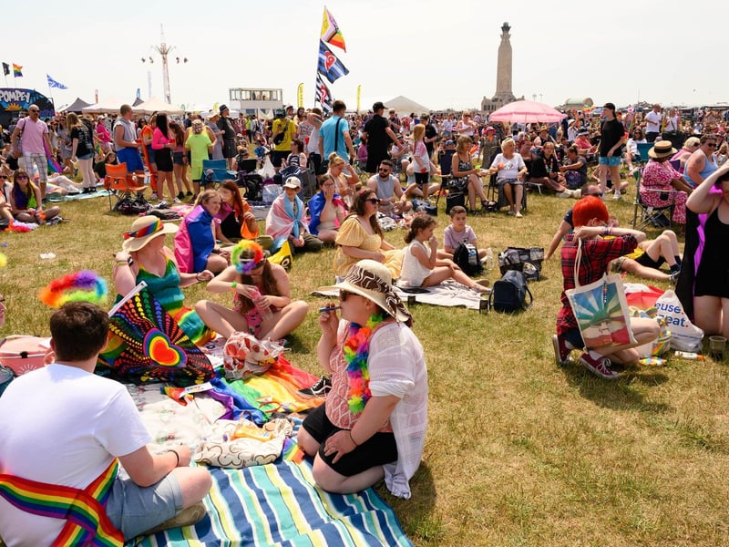 Pictured is: People attending Portsmouth Pride on Southsea Common.
Picture: Keith Woodland