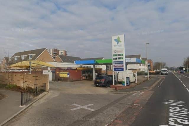 The Harvest Energy petrol station in Grange Road, Gosport, where queues for fuel have caused major congestion. Photo: Google.