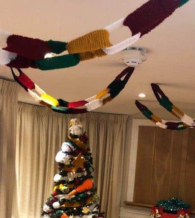 The decorations at Alexandra Rose Care Home.