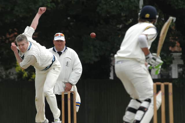 Hayling bowler Dave Wayman took an early wicket in his side's Hampshire League victory over Locks Heath. Picture: Mick Young
