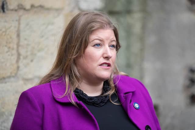 Police and crime commissioner for Hampshire, Donna Jones, talks to media during a walkabout in Winchester. Picture date: Thursday May 13, 2021. Picture: Andrew Matthews/PA Wire