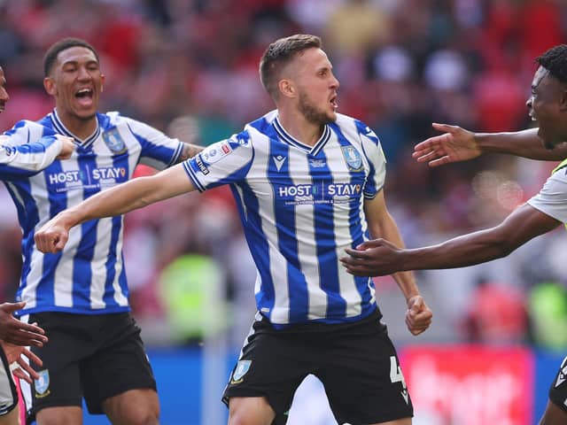 Sheffield Wednesday midfielder Will Vaulks celebrates the Owls' League One play-off final victory against Barnsley     Picture: Richard Heathcote/Getty Images
