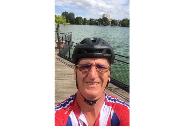 Sean Whelan from Whiteley will be cycling from London to Paris to raise money for homelessness charity Society of St James