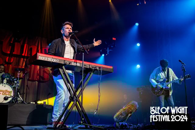 Scouting For Girls at the Isle of Wight Festival 2024.