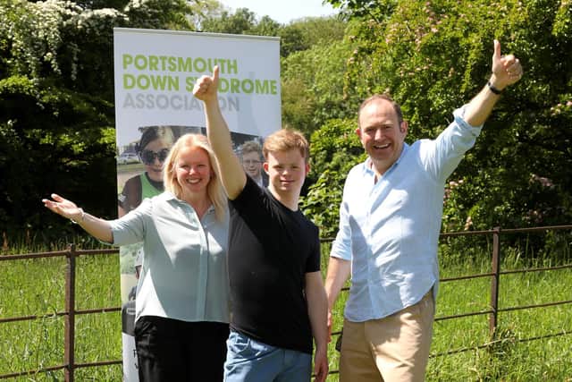 Ken and Rachel Ross, the founders of Portsmouth Down Syndrome Association, with their son Max, 16
Picture: Sam Stephenson