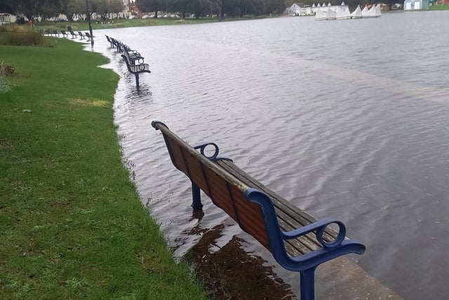The flooded Canoe Lake, as captured by Anthony Green.