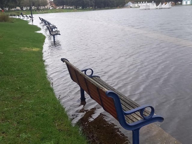 The flooded Canoe Lake, as captured by Anthony Green.
